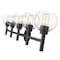 Z-Lite Sutton Vanity, 5-Light, 39.5 In.W x 7 In.L x 10.25 In.H, Matte Black/Clear 7502-5V-MB - alternate 2